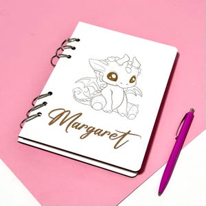Custom Wood Journal, Wooden Notebook, Personalized Notebook, Personalized Diary, Gift For Mom, Birthday Gift, Personalized Wood Journal