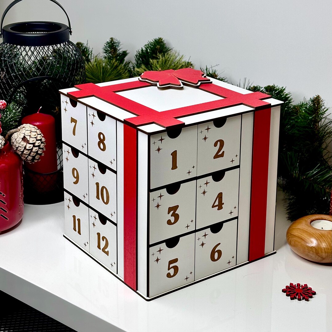 Personalized Advent Calendar - Wooden Advent Calendar - Christmas ...