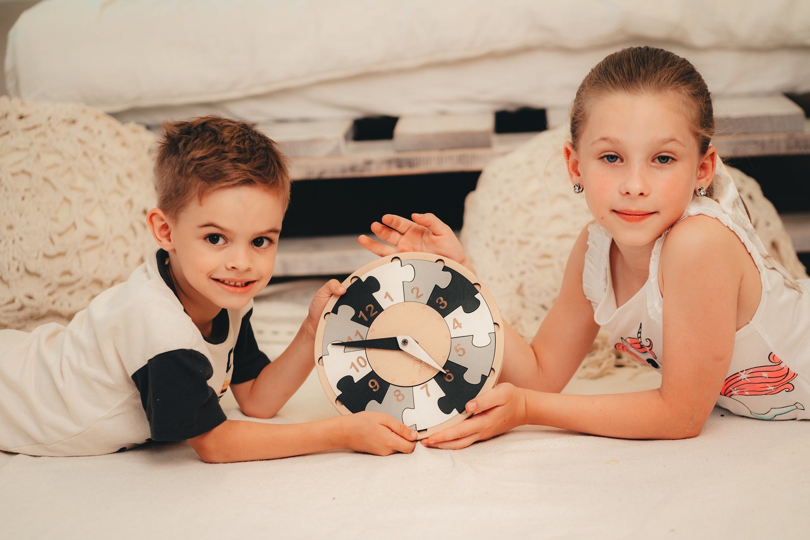 Clock Sencery Sensory Clock for Toddlers - Montessori Telling Time Toy With Rotating ...