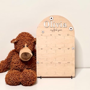 Mein erstes Jahr Fotobrett, ein Jahr Fotobrett, 1. Geburtstagsbrett, Mädchen Dekorationen, erster Geburtstag Junge, Party Dekoration