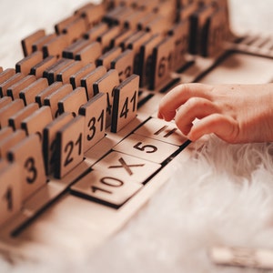 Materiales Montessori para aprender números, juguetes para bebés y niños, maravillosos juguetes educativos de madera, regalo de cumpleaños para primer grado.
