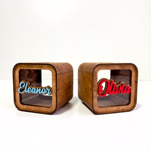 Personalized Piggy Bank, Wooden Kids Money Box with Name, Baby Nephew Gift. Birthday Gifts for Kids, Boy Nursery Decor, Toddler Gifts