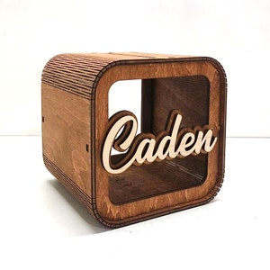 Personalized Piggy Bank, Kids Bank, Money Box, Custom Piggy Bank, Name Piggy Bank, Wooden Cash Box, Custom Piggy Bank, Gifts For Kids