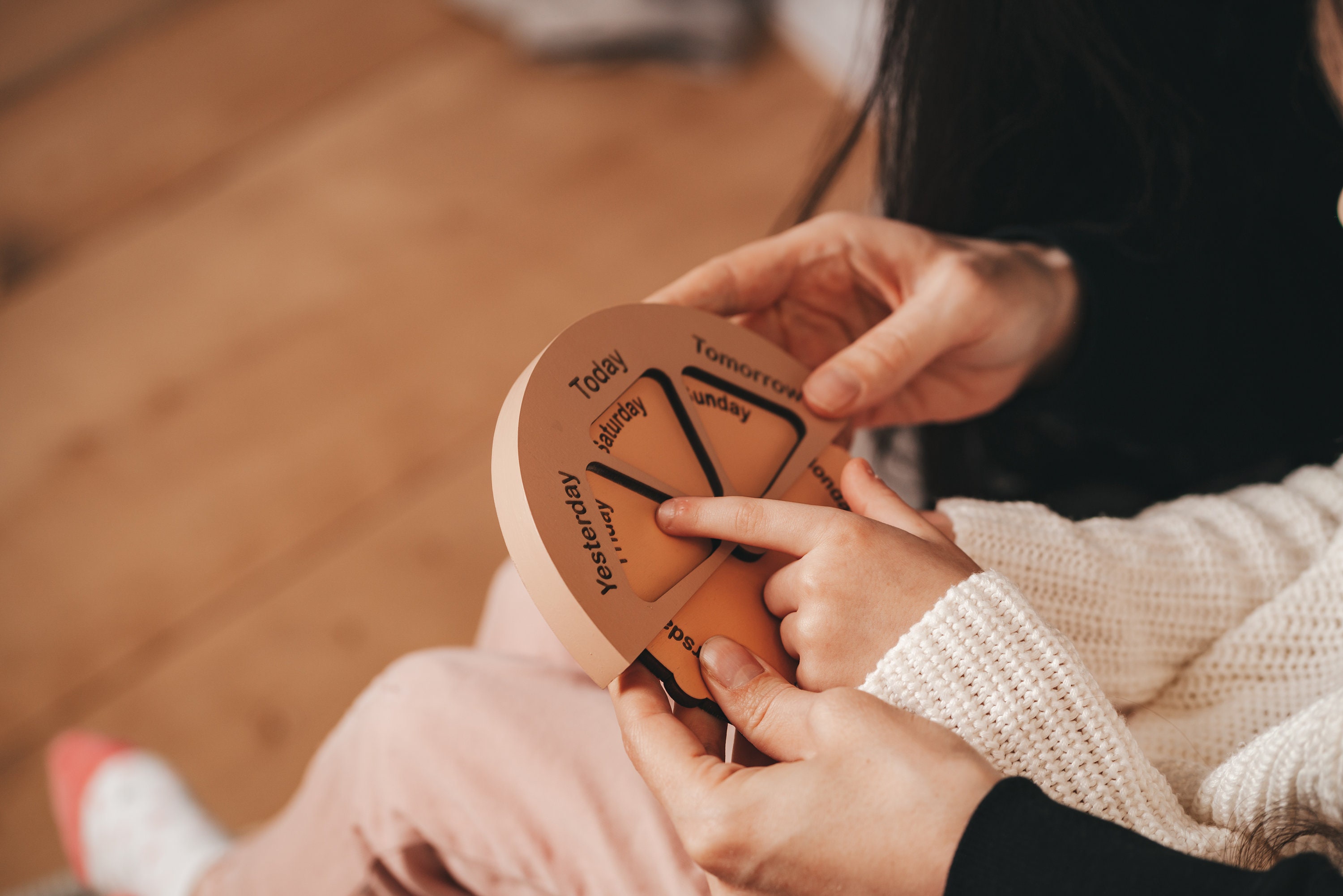 Wooden Calendar Montessori Material Montessori Calendar Kid - Etsy