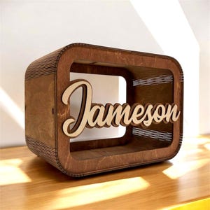 Personalized Piggy Bank, Kids Bank, Money Box, Name Piggy Bank, Wooden Cash Box, Gifts For Kids, Baby Birthday Gift, Coin Bank, Custom Jar