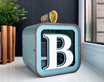 Personalized Piggy Bank, Kids Bank, Money Box, Custom Piggy Bank, Name Piggy Bank, Wooden Cash Box, Custom Piggy Bank, Gifts For Kids