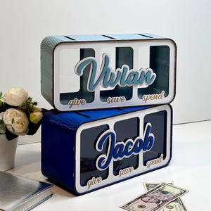 Wooden Piggy Bank, Piggy Bank Wooden Box, Piggy Bank with Name, Piggy Bank for Adults, Wooden Cash Box, Money Box for Saving, Coin Box Wood