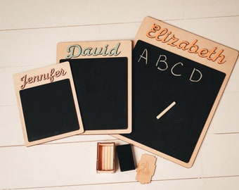 Custom Kids' Chalkboard: Personalized Name, Birthday, Baby Shower, Learn & Play, Room Decor, Kitchen Gift