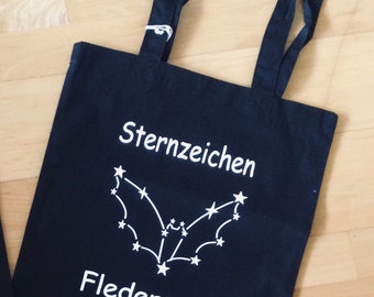 Leinenbeutel „Sternzeichen Fledermaus“