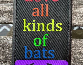 Patch „Love all kinds of bats“