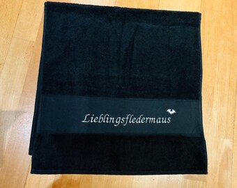 Gothic Duschtuch Lieblingsfledermaus