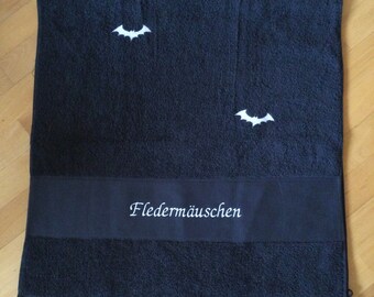 Gothic Duschtuch Fledermäuschen