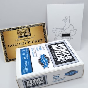 the office dunder mifflin paper, mini box, dunder mifflin, the office gift, the office merch, the office
