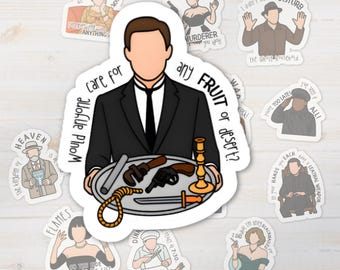 Clue movie sticker set, clue movie, clue the movie