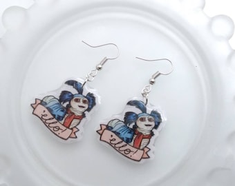 The Labyrinth movie earrings, Ello worm, sir didymus, 4 guards, labyrinth movie gifts
