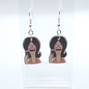 Linda Bob&#39;s burger earrings, bobs burger gifts