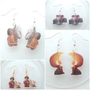 Neverending story movie earrings