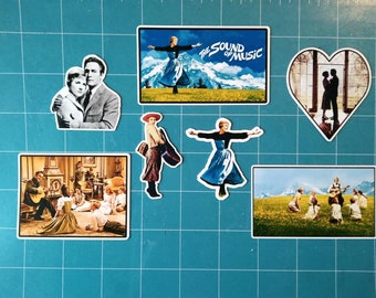 Sound of music magnets and stickers, sound of music movie gifts