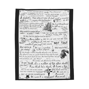 Clue the movie blanket, plush blanket, funny blanket, funny throw, clue the movie