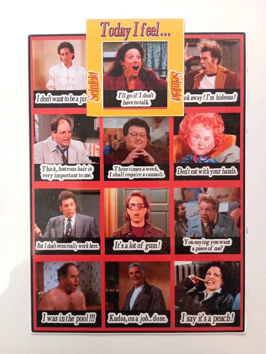 Seinfeld Mood Magnet, Seinfeld Gifts, Seinfeld Merch, Seinfeld Tv