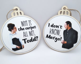 Christmas vacation ornaments, Todd and Margo