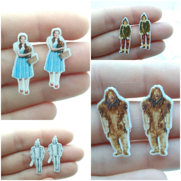 Wizard of oz character earrings