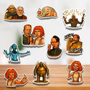 fifth Element movie, fifth element stickers, fifth element gifts, corbin dallas