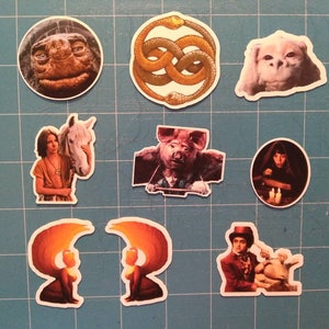 Neverending story movie magnets and stickers