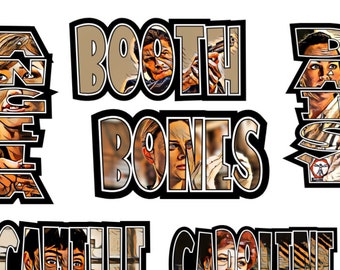 Bones tv show stickers, bones tv, booth and brennan, booth and bones, jeffersonian
