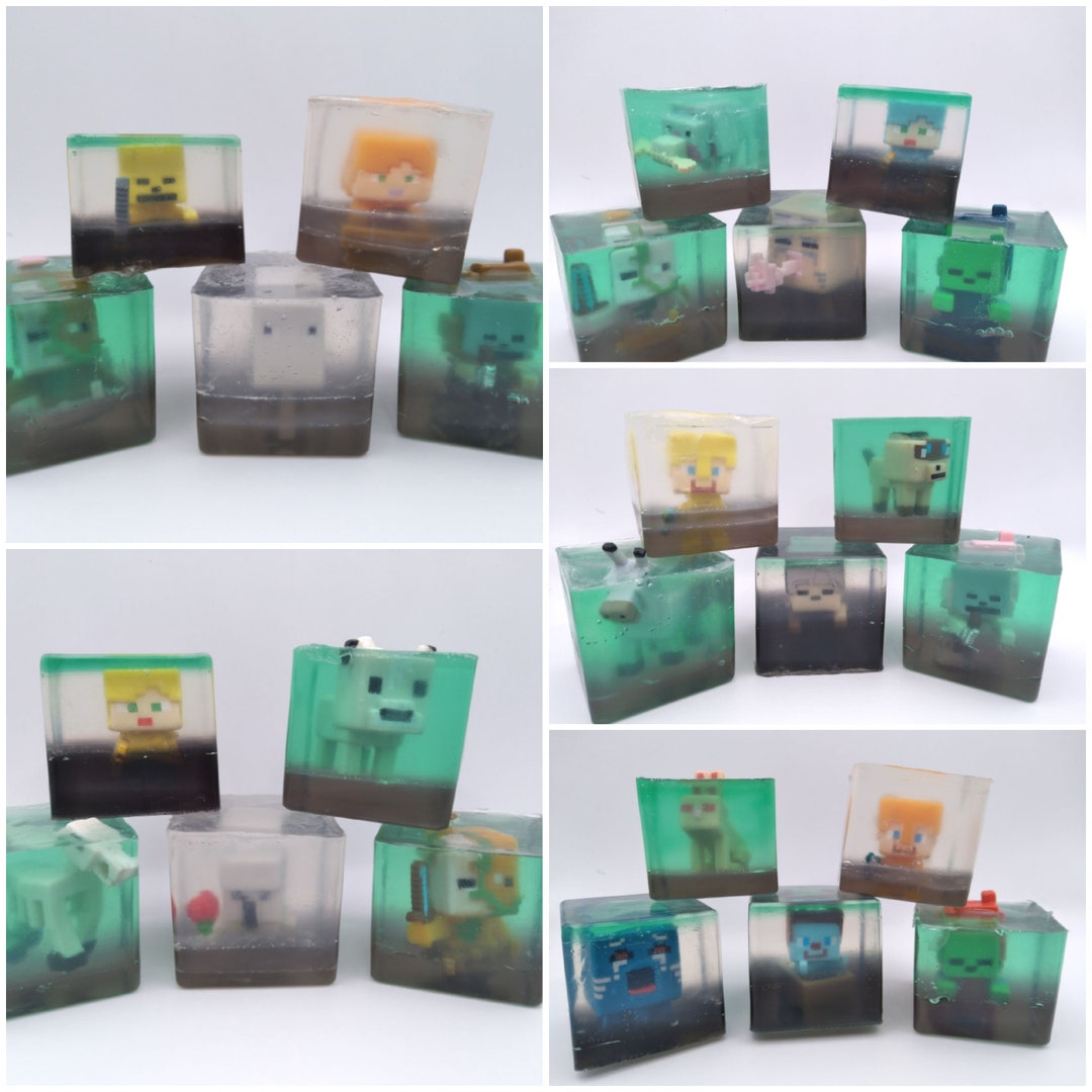 Minecraft Soap 5 Pack, Minecraft Gifts, Minecraft, Handmade Soap Etsy
