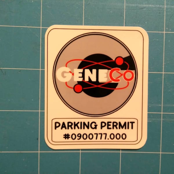 Repo the genetic opera, gene Co, parking permit decal