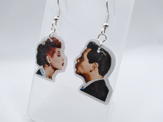 I Love Lucy Earrings Etsy UK