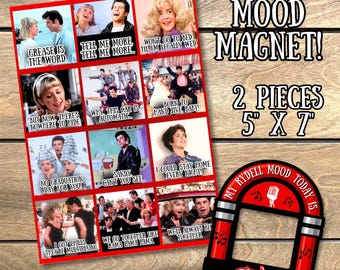 Grease magnet, grease movie, grease gifts, grease musical, grease mood magnet