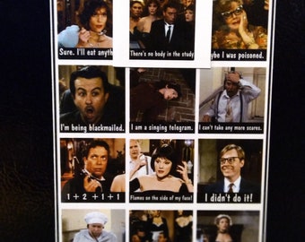 Clue movie magnet, mood magnet, how i feel magnet, clue movie gifts, clue movie