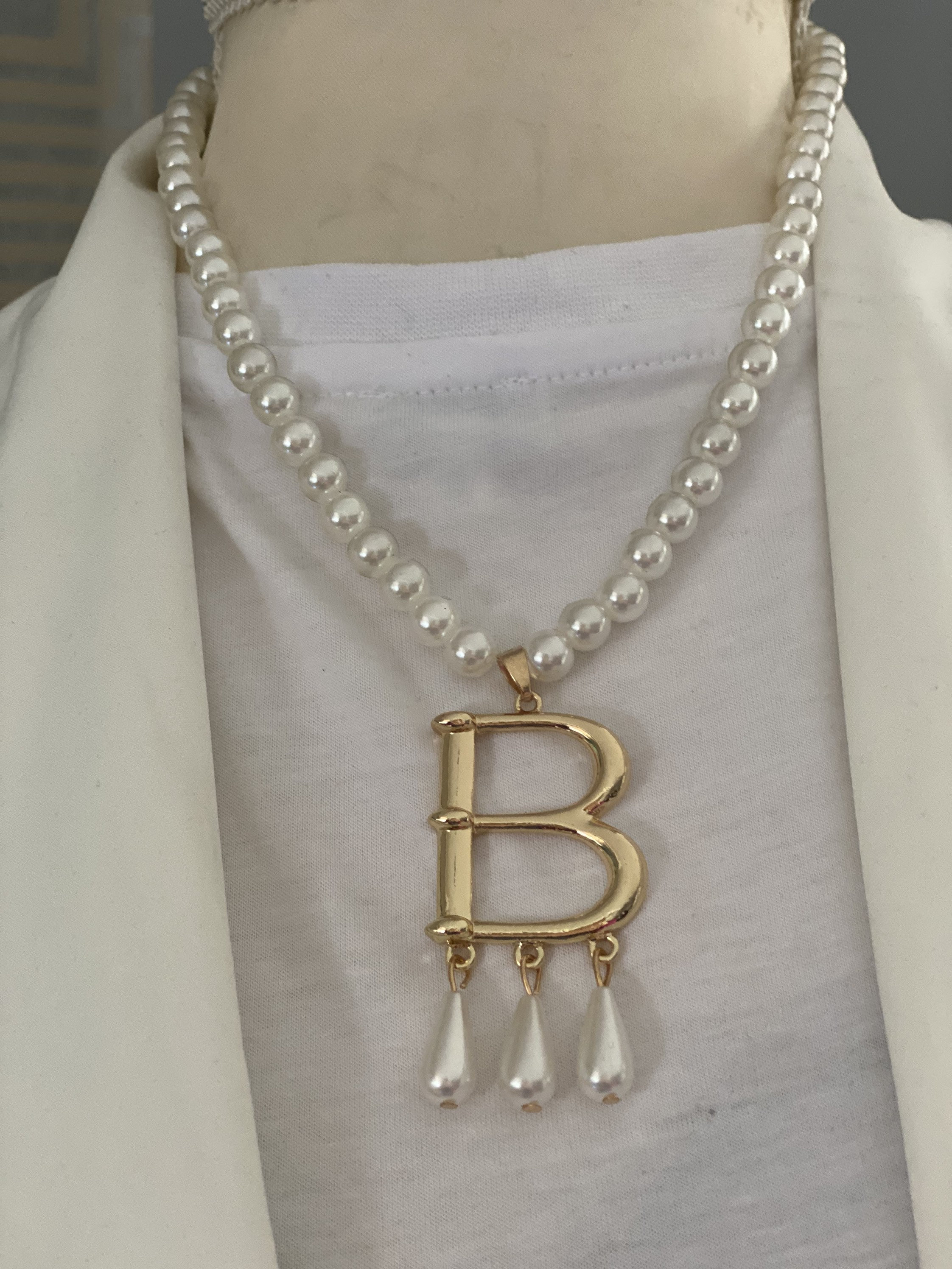 Pearls B Rope Necklace Anne Boleyn 