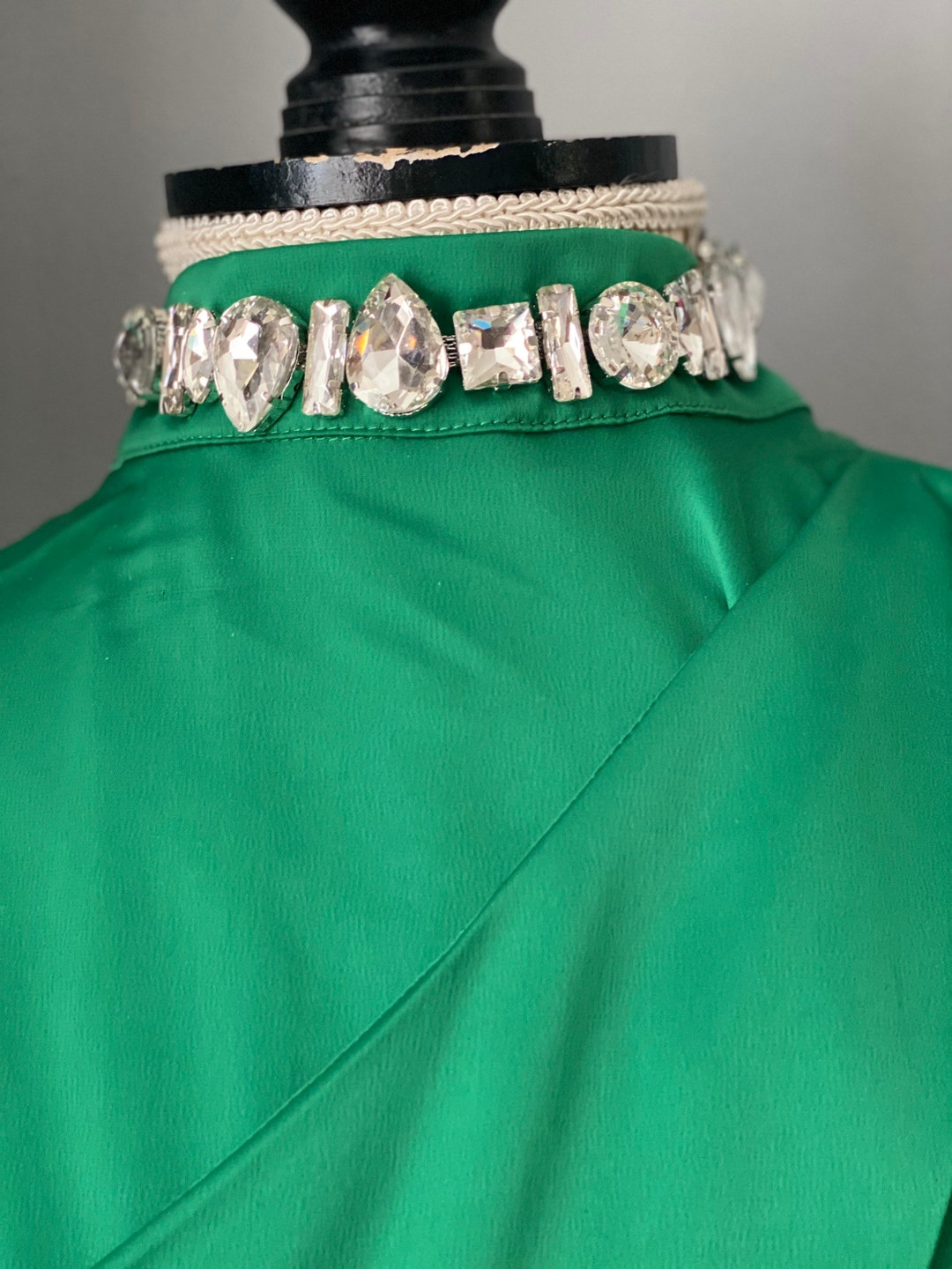 Rhinestone Choker Diamond Big Stone Necklaces Womens Diamond Etsy