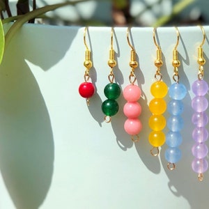Montessori Bead Bar Earrings, Best teacher gifts