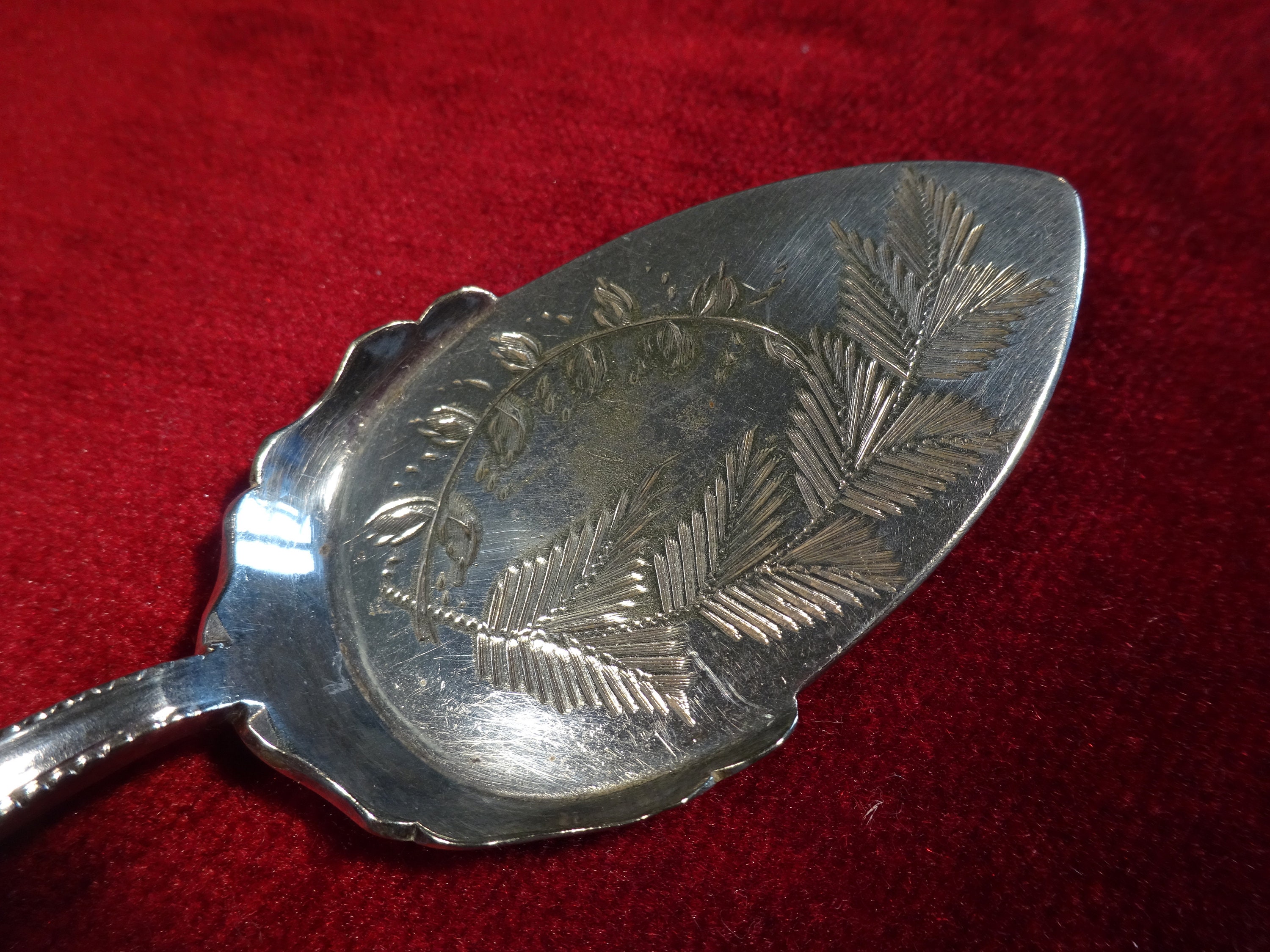 Victorian Silver Plated Jam Spoon Etsy