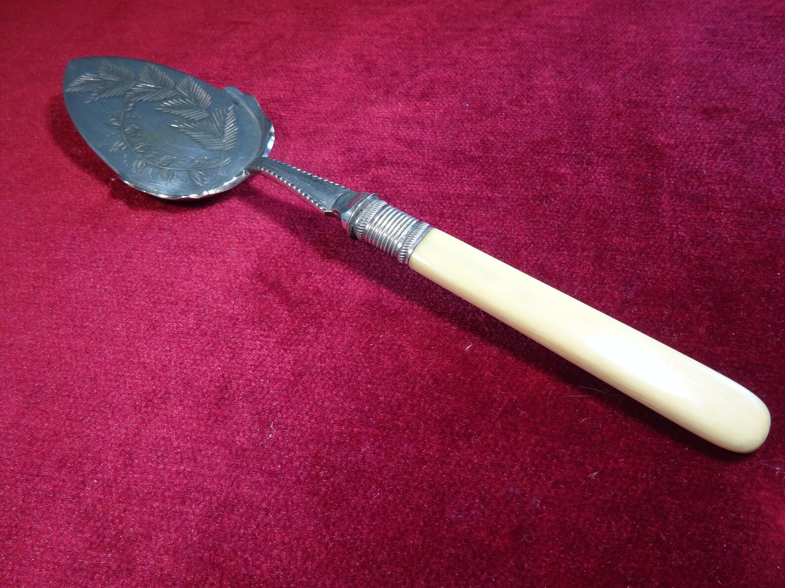 Victorian Silver Plated Jam Spoon Etsy