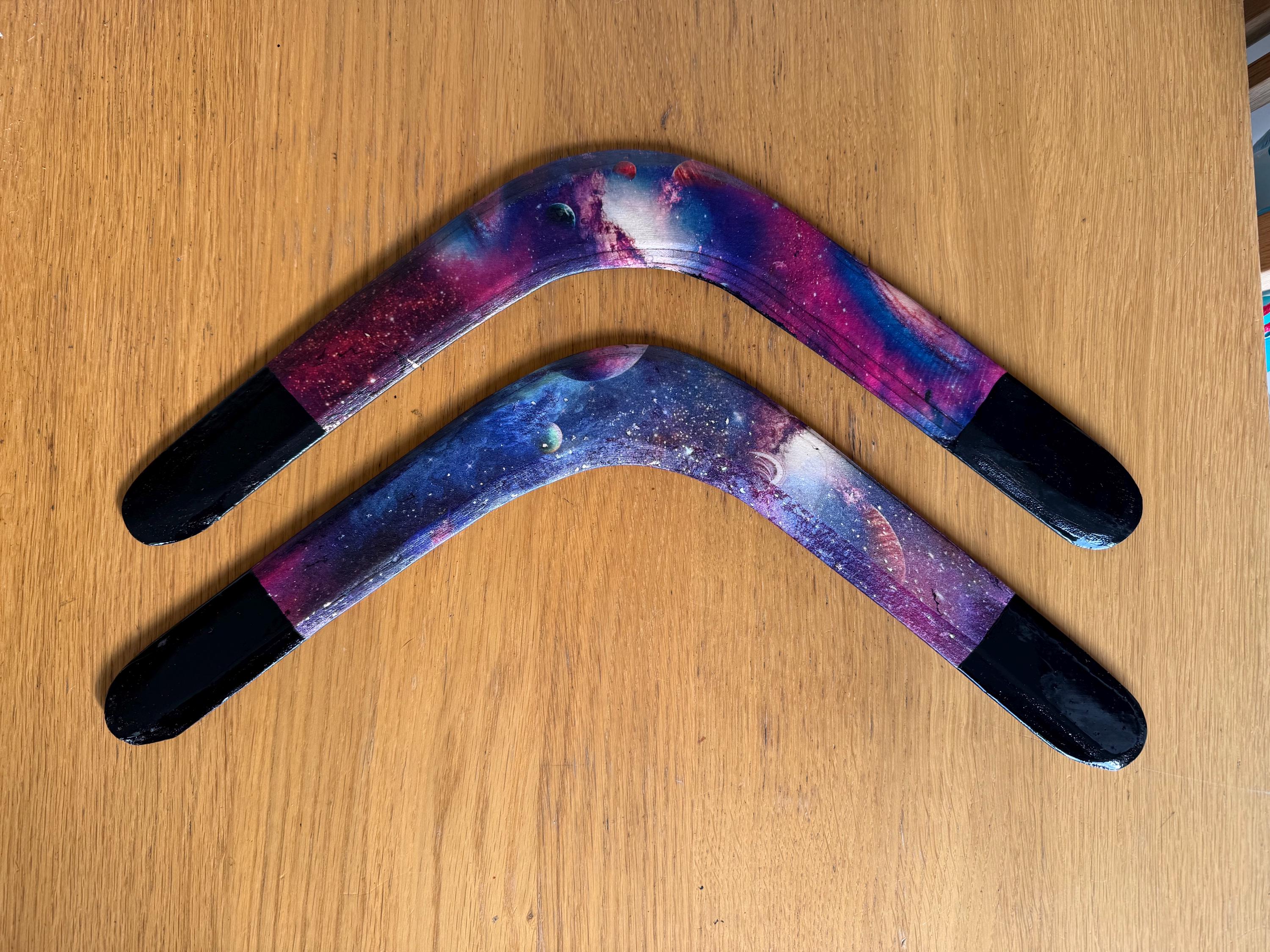 Limited Edition Genuine 'SPACE' BOOMRANG Hydradipped Hand Made