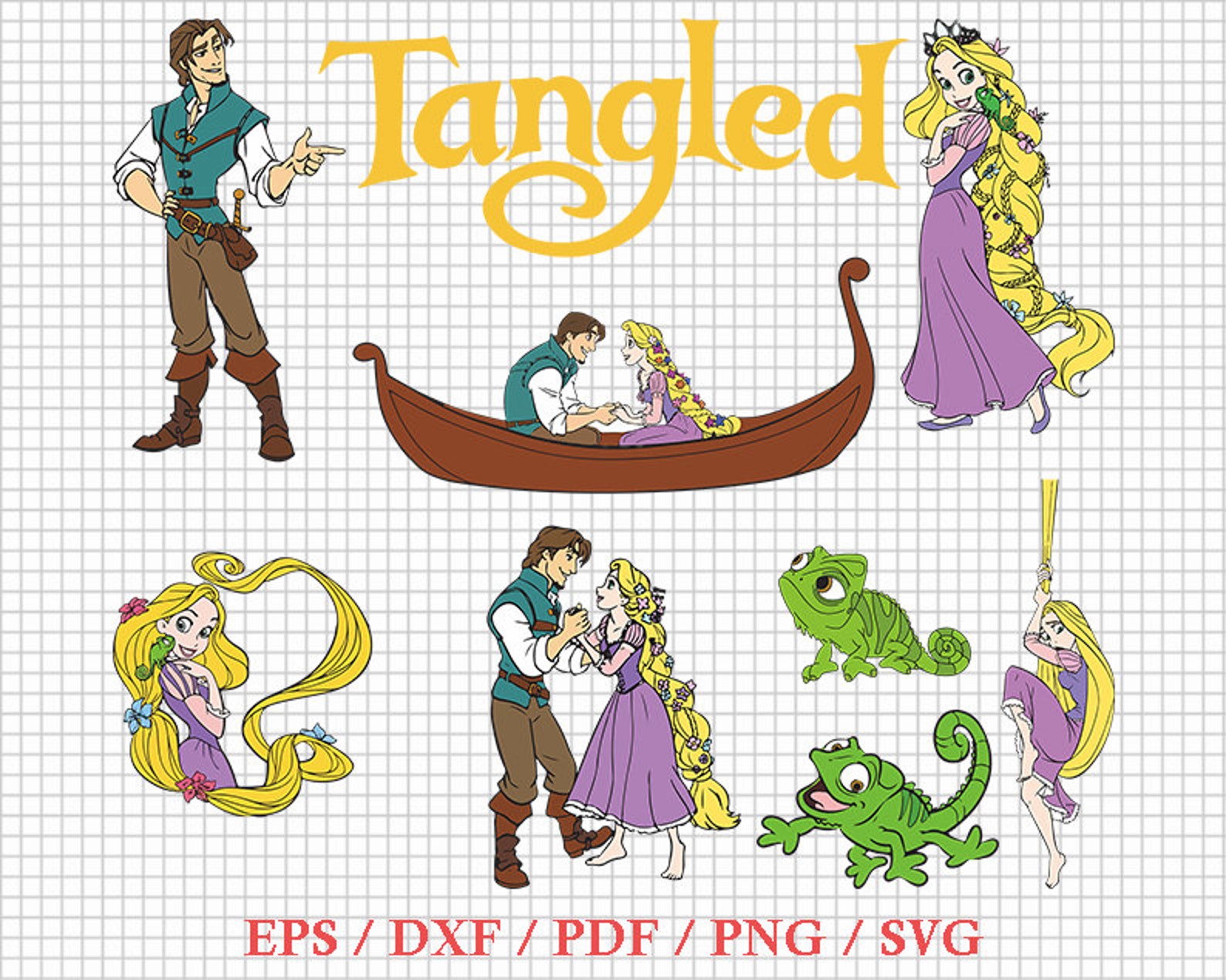 Tangled svg rapunzel svg disney princess svg tangled | Etsy