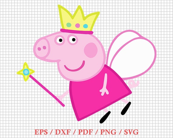 Peppa Pig SVG Svg Dxf Png Eps Pdf Cricut File Cut File | Etsy