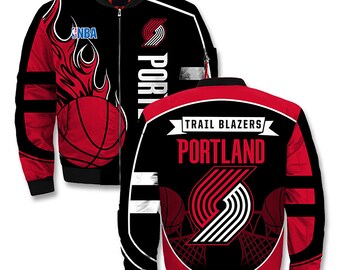 trail blazers bomber jacket