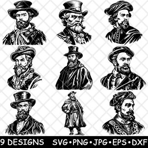 Vestimenta tradicional irlandesa vintage para hombre, ropa, archivo láser, SVG, PNG, JPG, escala de grises, imagen quemada, corte vectorial, posavasos, negro, blanco, CNC, madera