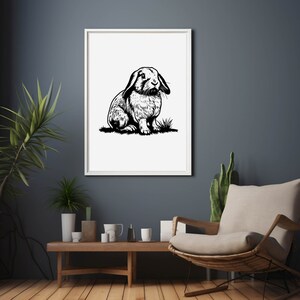 Holland Lop Dwarf Rabbit Mini Small Bunny Eared Pet Petite Dutch Svg ...