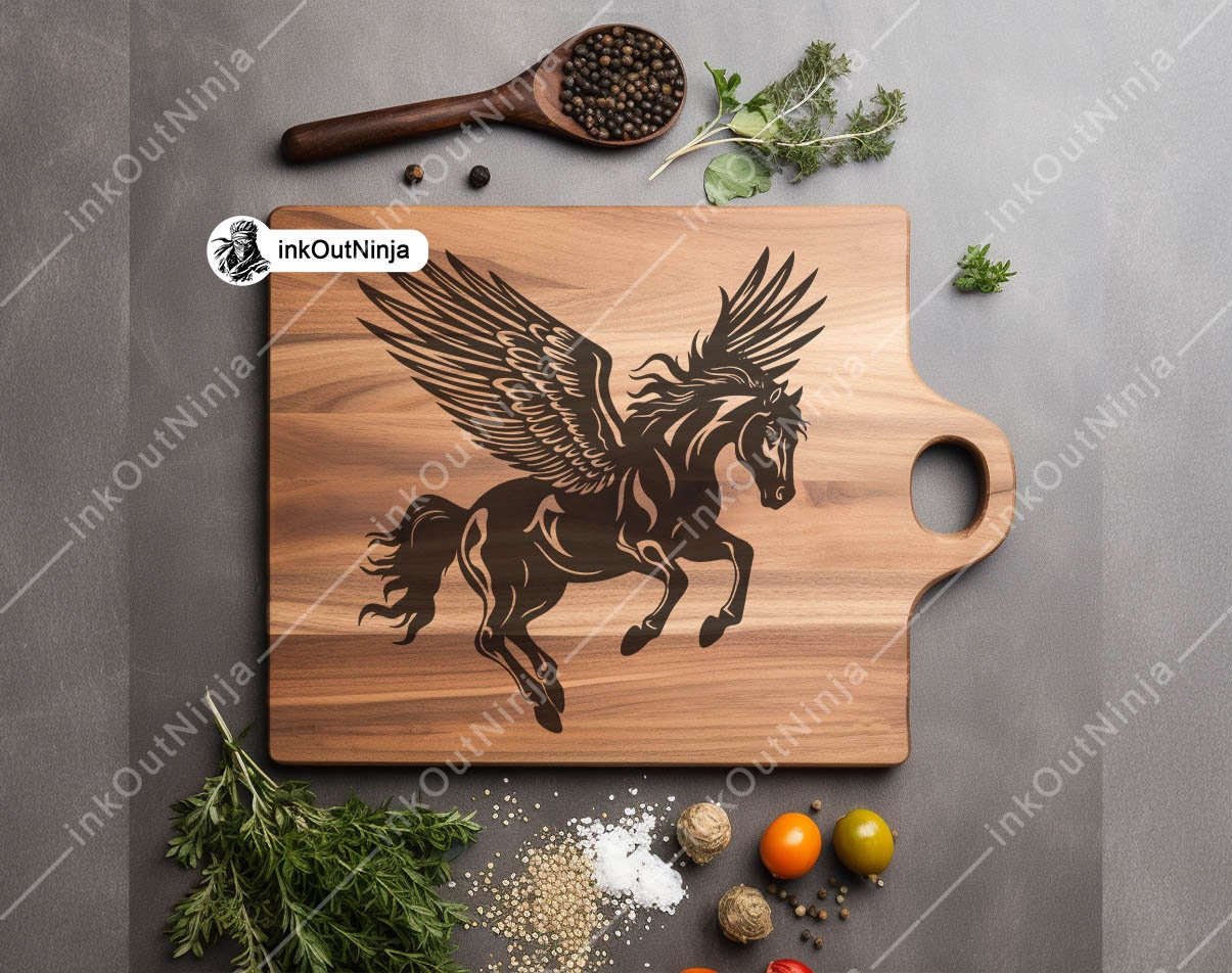 Pegasus SVG Bundle Winged Horse Clipart Mythical Creature Vector ...