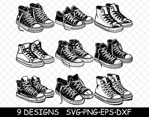 Zapatillas Para Correr Clipart En Blanco Y Negro Fondo Cinta De Correr