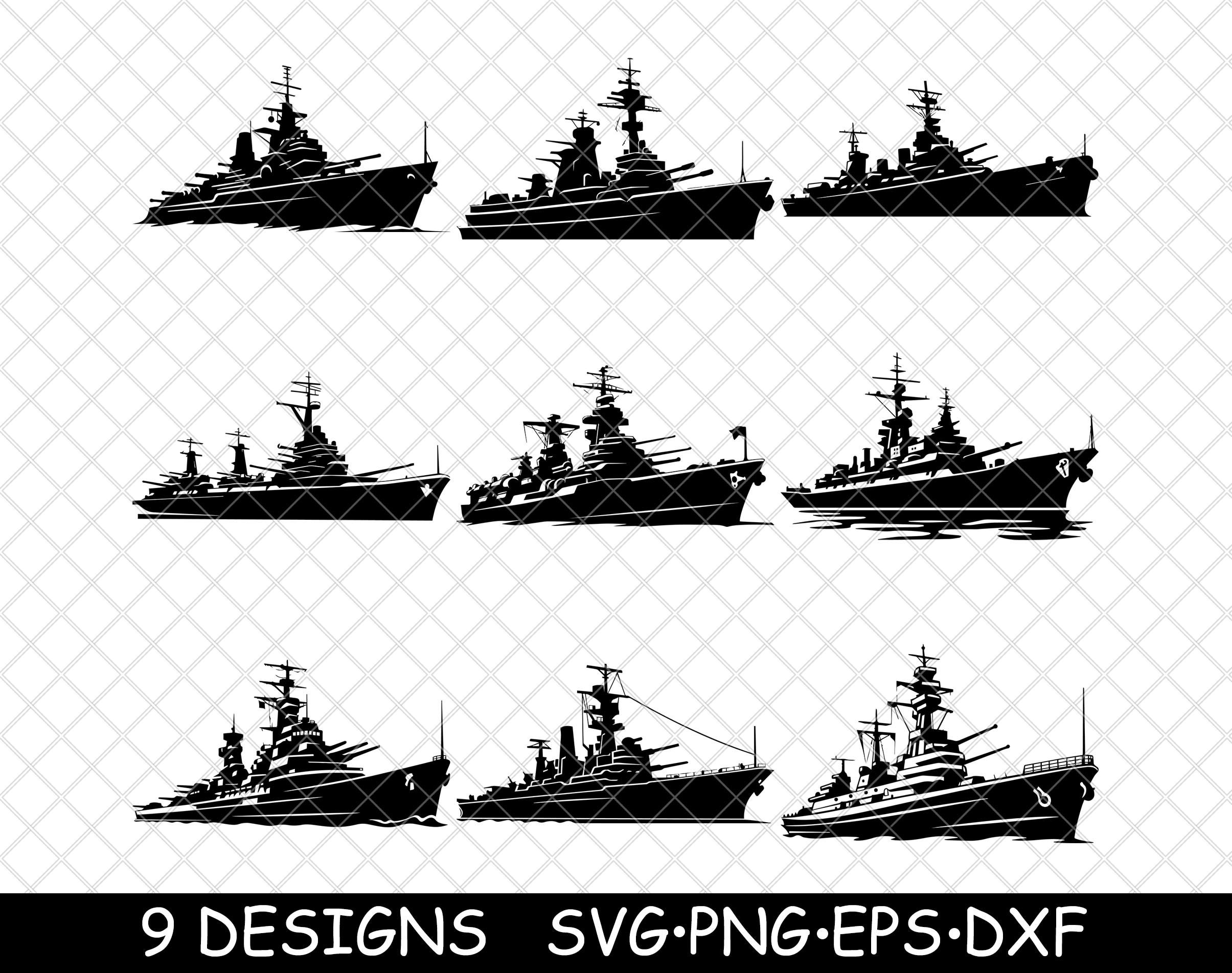 battleship silhouette clip art