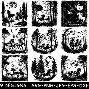 Fichier laser SVG PNG JPG en niveaux de gris gravure image coupe vecteur sous-bock noir blanc bois cnc