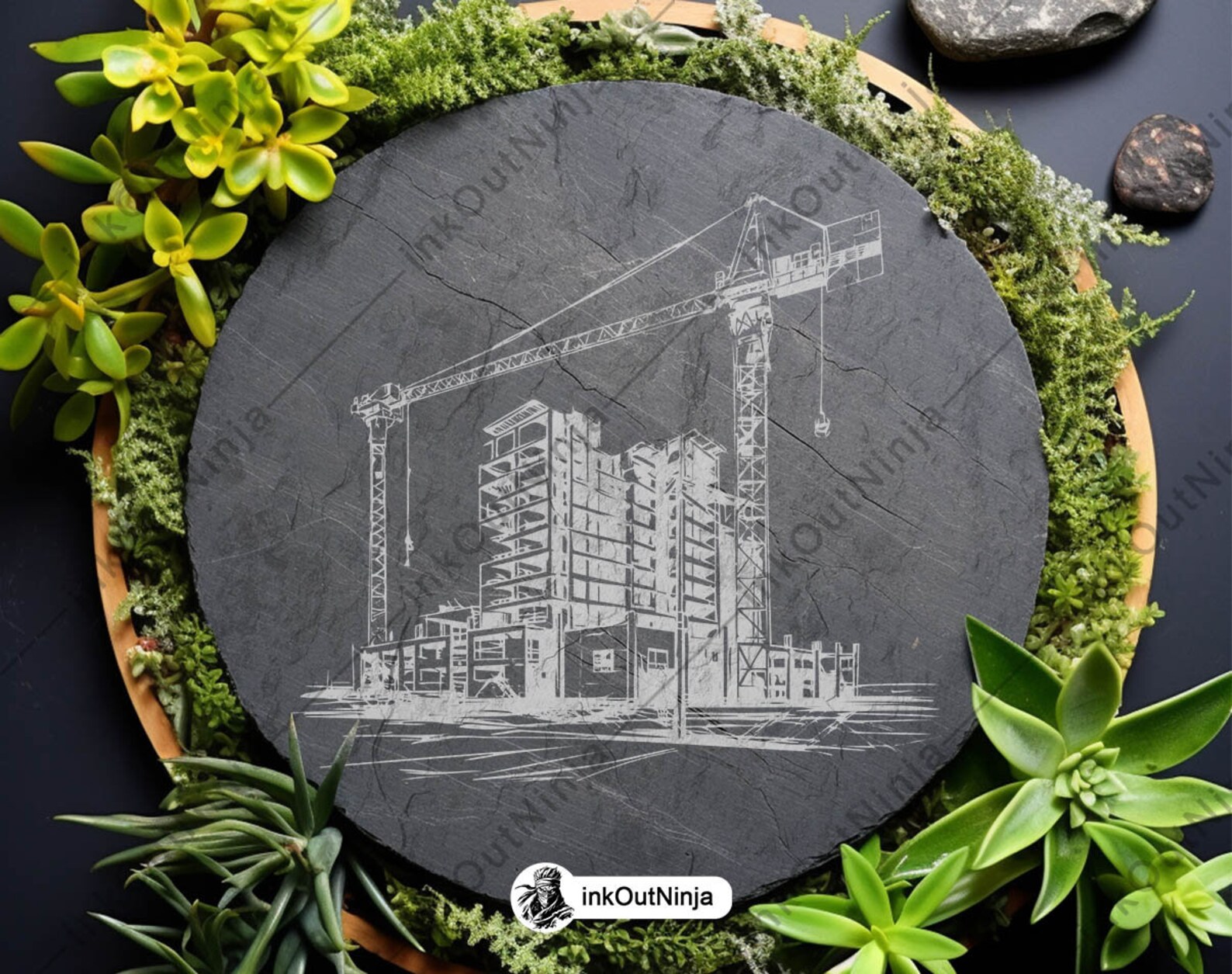 Construction Site SVG Bundle Building Crane Clipart Urban Architecture ...